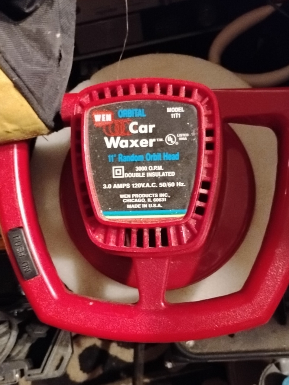 WEN Red Car Waxer - 11" Random Orbital Head